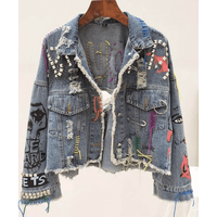 Artistic Denim Jacket - Ebove Clothing