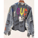 Artistic Denim Jacket - Ebove Clothing