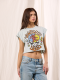 Grateful Dead Raw Edge Crop Top