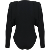 Bodysuit With Shoulder Pads - Ebove Clothing