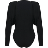 Bodysuit With Shoulder Pads - Ebove Clothing