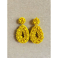 Drop Shape Beaded Earrings - Ebove Clothing