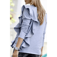 Kayla Ruffle Sweatshirt - Ebove Clothing