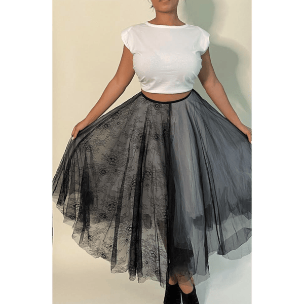 Lace & Tulle Skirt - Ebove Clothing