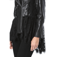 Leather & Lace Moto Jacket - Ebove Clothing