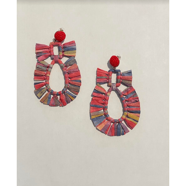 Major Raffia Earrings - Ebove Clothing