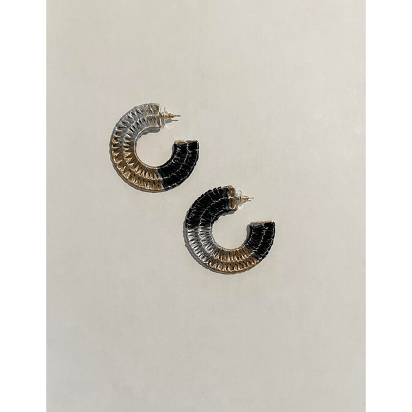 Raffia Hoops - Ebove Clothing