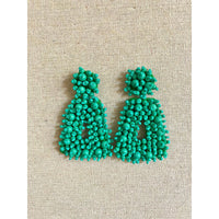 Squared Shape Beaded Earrings - Ebove Clothing