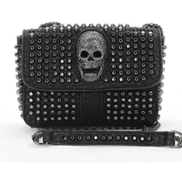 Studded Skull Head Shoulder Bag - Ebove Clothing