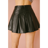 Vegan Leather Mini Skirt - Ebove Clothing