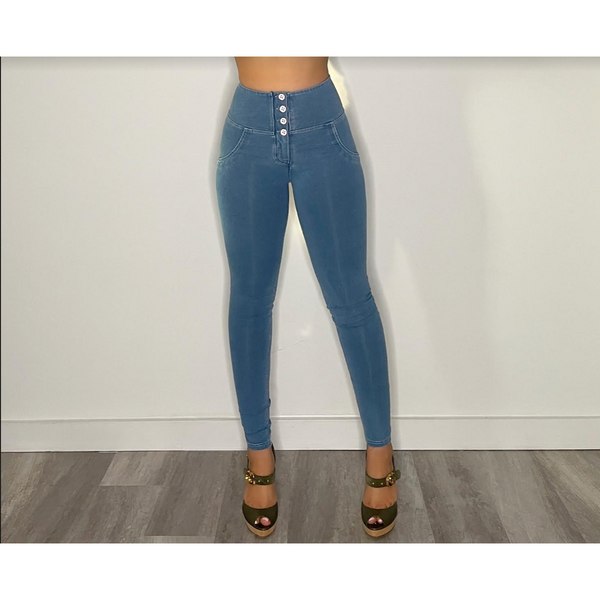 BBL Stretch Bum Lifting Jeans, Booty Lifting Jeans, Blue – Ebove