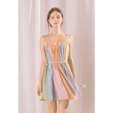 Cotton Candy Striped Mini Dress
